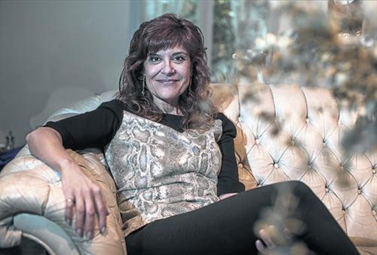 Coia Valls, el pasado miércoles, en una cafetería de Barcelona.