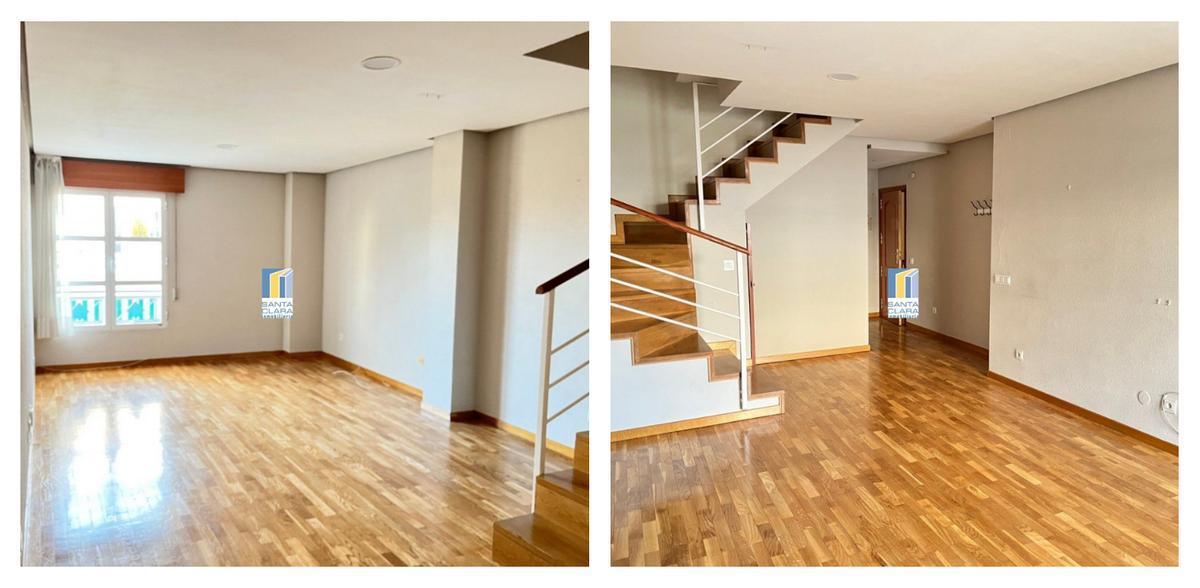 Vista de la planta inferior del dúplex en venta