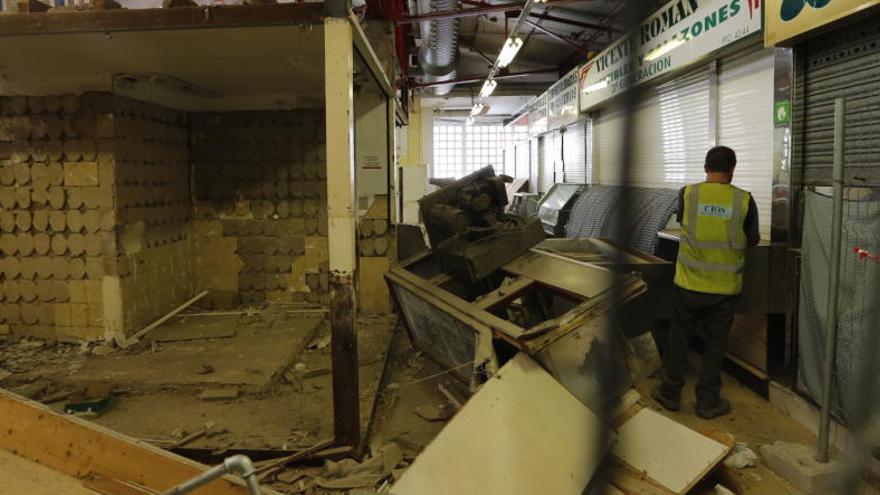 Las obras en el Mercado Central.