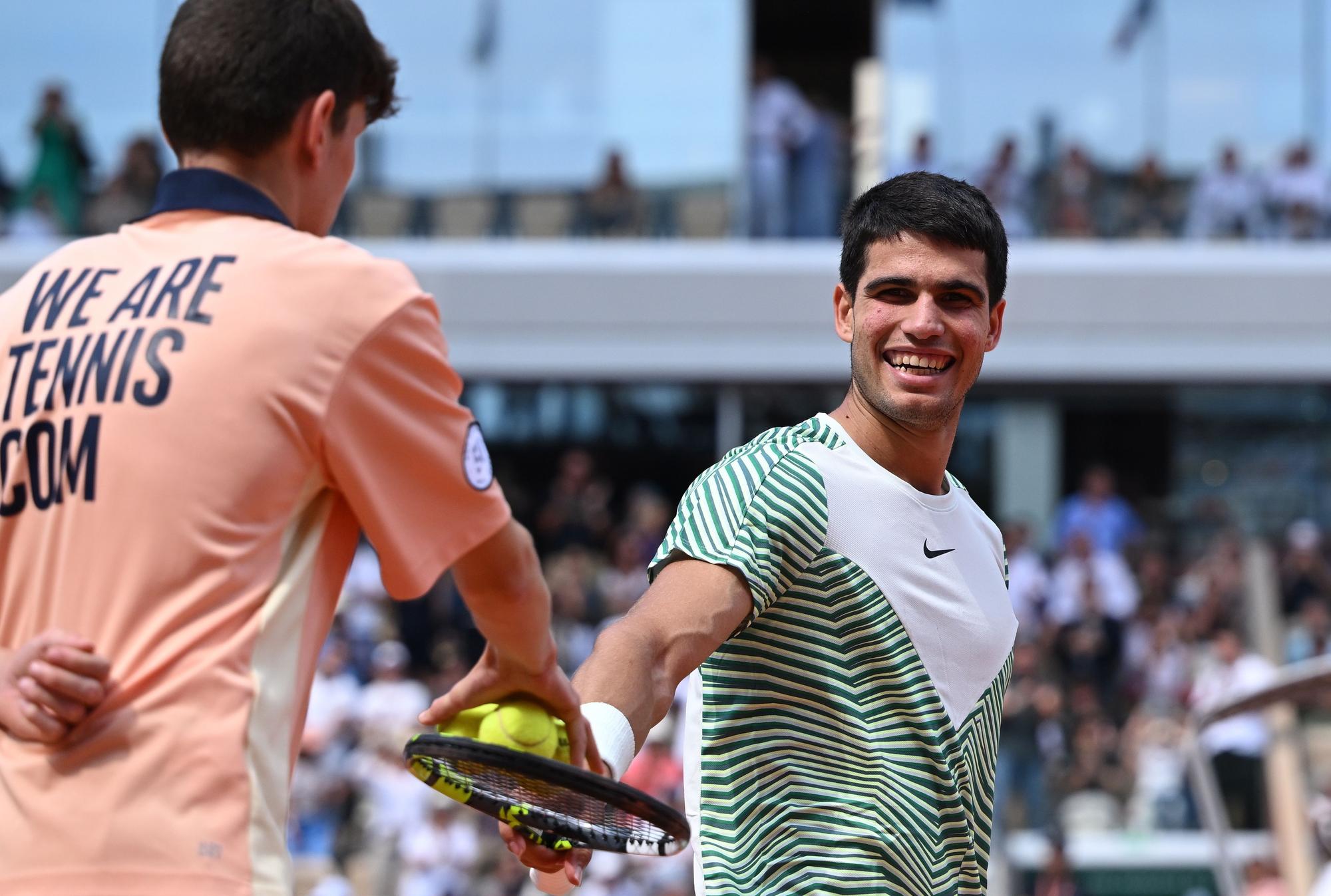 Roland Garros: Carlos Alcaraz - Novak Djokovic, en imágenes