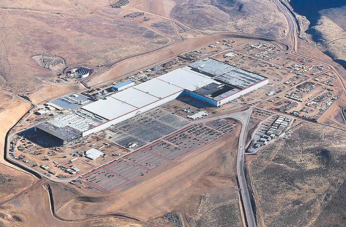 Gigafactoria de Tesla en Nevada.