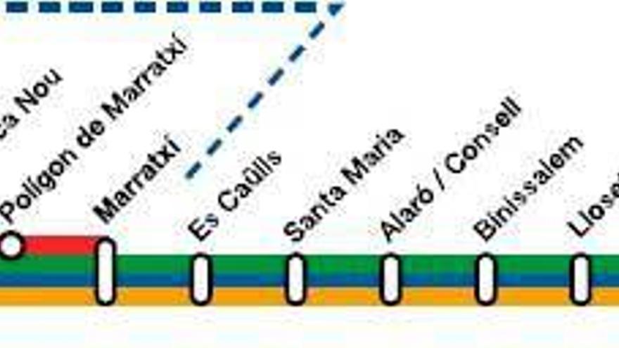 Desaparecen los trenes semidirectos entre Palma, Inca y sa Pobla