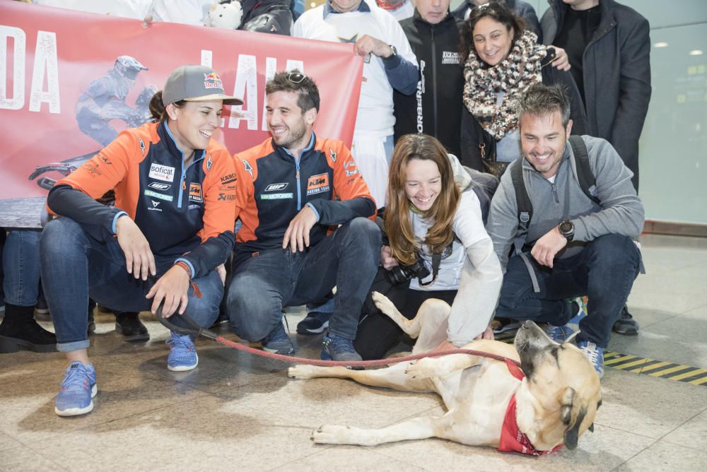 Arribada dels pilots del Dakar a Barcelona