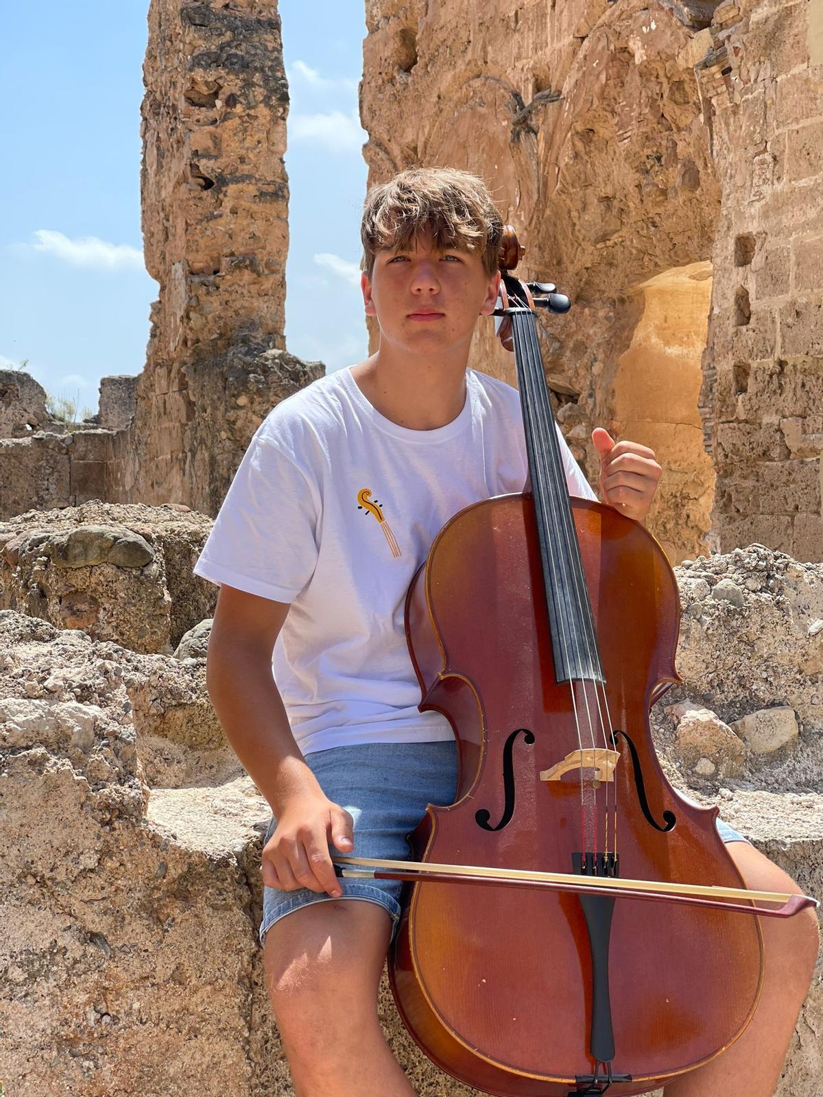 El joven violoncelista, Pau Cutanda Suñén.