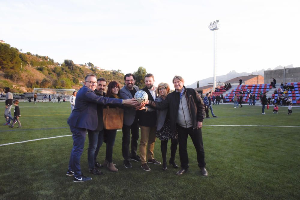 Sant Vicenç mostra el seu nou camp de futbol