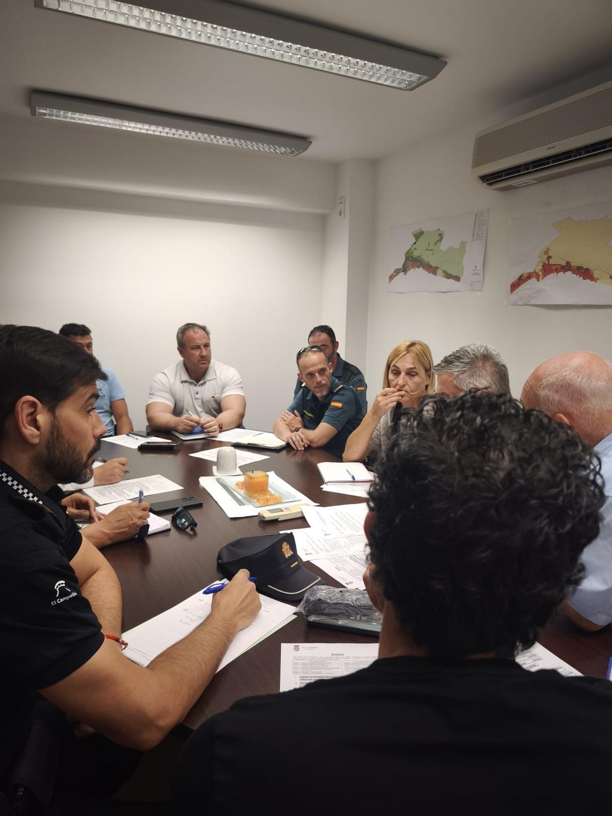 Reunión de seguridad en El Campello