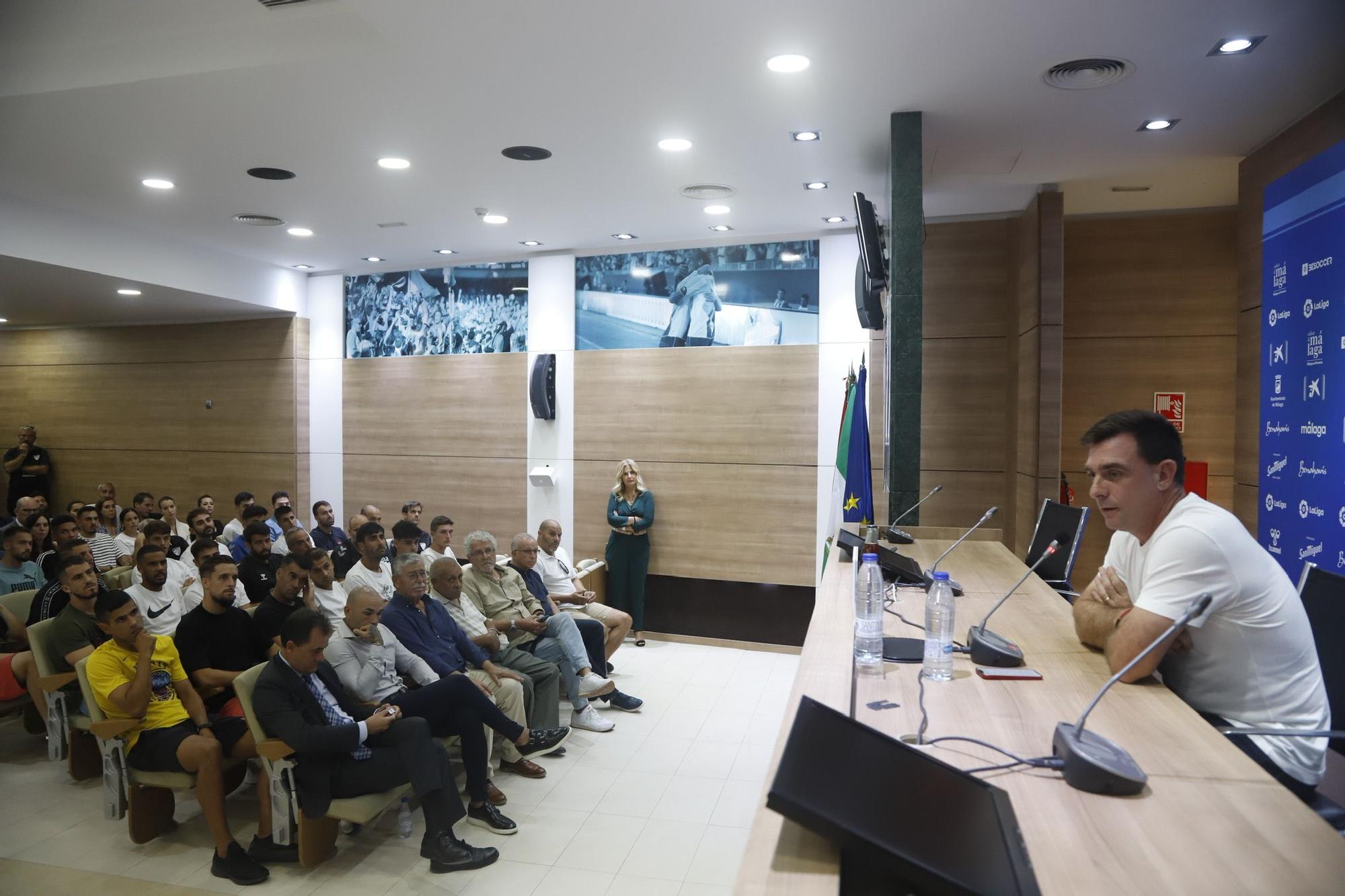 Despedida de Pablo Guede como entrenador del Málaga CF