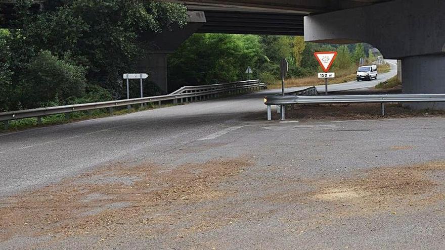 L&#039;accident va tenir lloc sota el pont per on passa l&#039;autovia de l&#039;eix del Llobregat