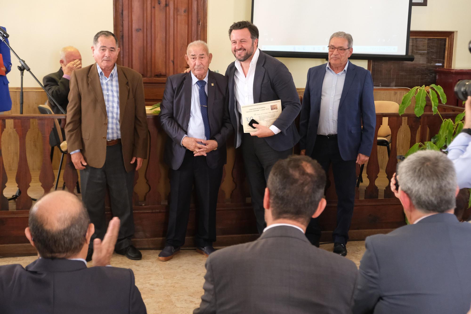 El alcalde de Elche anuncia la concesión de la medalla de plata del Bimil.lenari a Riegos El Porvenir