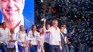 Mitin de Luis Abinader, presidente dominicano y candidato a la reelección