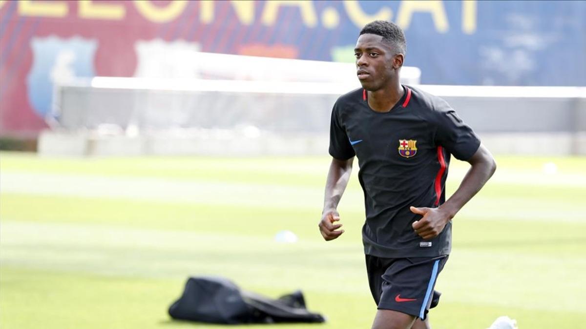 Dembélé ya ha empezado a hacer ejercicios de campo