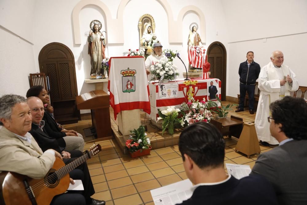 Ofrenda en La Providencia por Quini y para el ascenso del Sporting