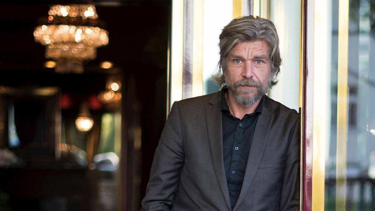 El autor noruego Karl Ove Knausgard en un hotel de Berlín.