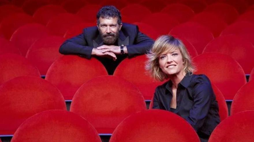 Antonio Banderas y María Casado en el Teatro Soho.