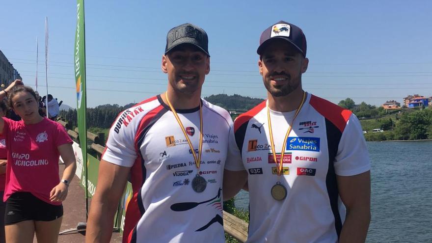 Carlos Garrote, segundo en el K-2 200 metros del Campeonato de España de Sprint junto a Rubén Vicente