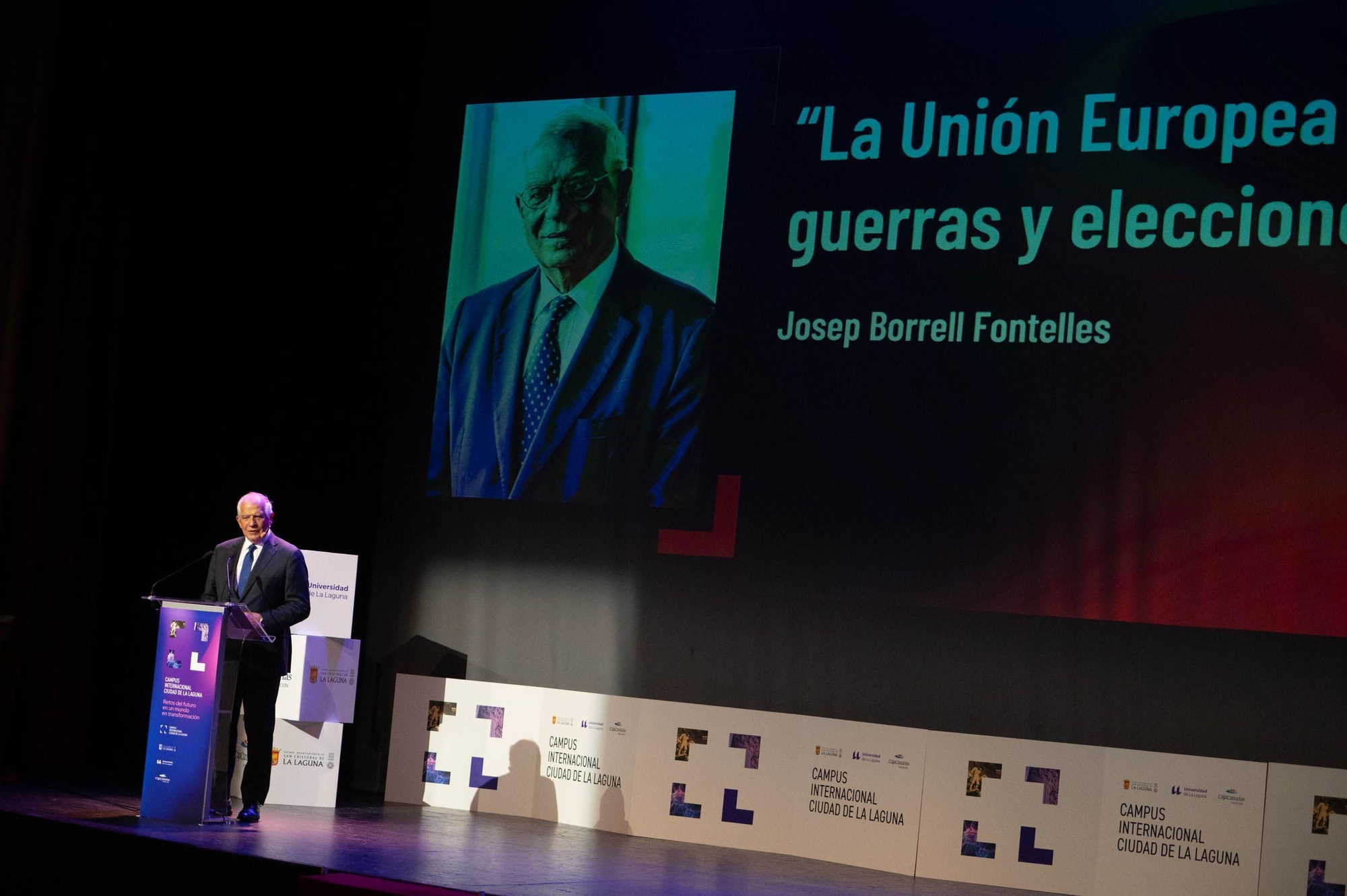 El político Josep Borrell inaugura el Campus Internacional Ciudad de La Laguna