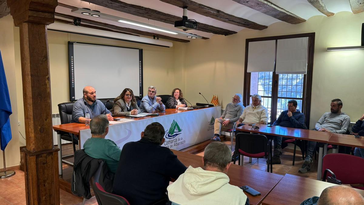 Un momento del Consejo de Salud celebrado este viernes en Albarracín.