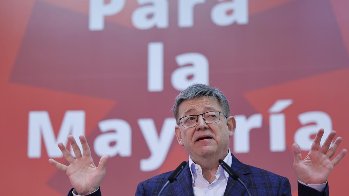 El secretario general del PSPV-PSOE Ximo Puig, durante su intervención en el comité nacional celebrado ayer.