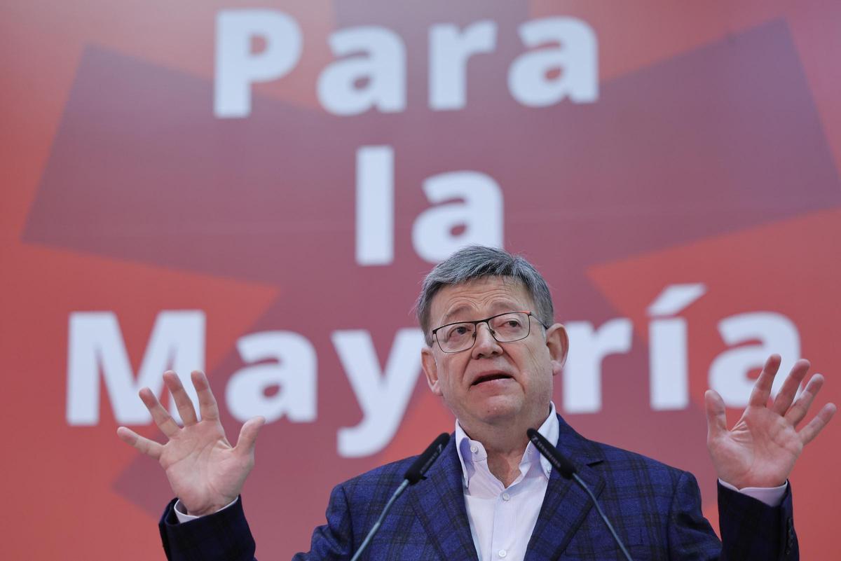 El secretario general del PSPV-PSOE Ximo Puig, durante su intervención en el comité nacional celebrado ayer.
