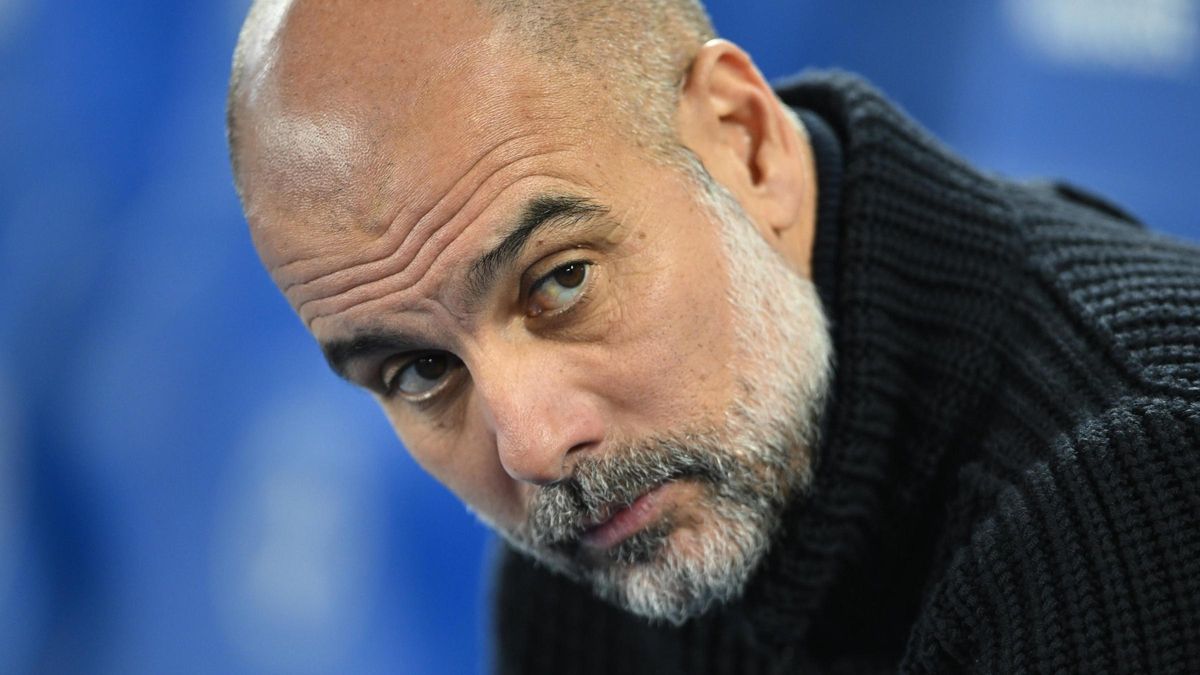Guardiola, durante el Brighton-Manchester City en el que encajó (2-1) la cuarta derrota consecutiva.