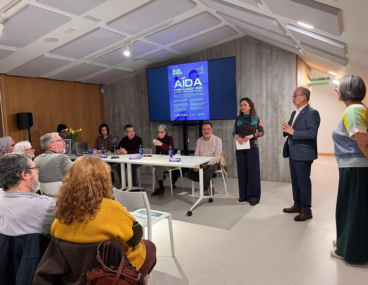 Homenaxe  a Aída Fernández Ríos.   | // D.P.