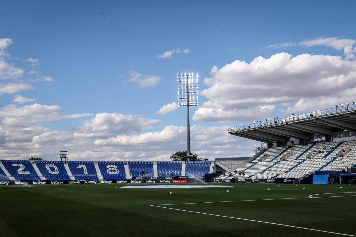 El Estadio Municipal de Butarque, campo del Leganés.