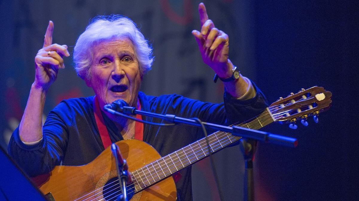 Concierto de Giovanna Marini, en el Teatre Joventut de L'Hospitalet.