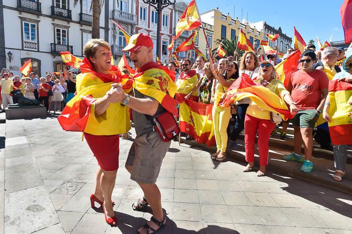 Concentración por la unidad de España, en la ...