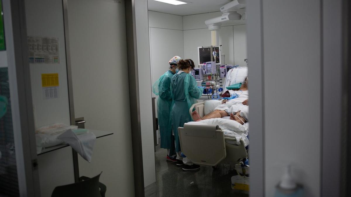 Uci del Hospital de Sant Pau de Barcelona.