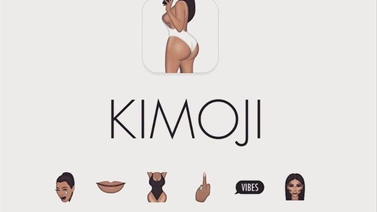 Kim Kardashian lanza una colección de emoticonos inspirados en ella