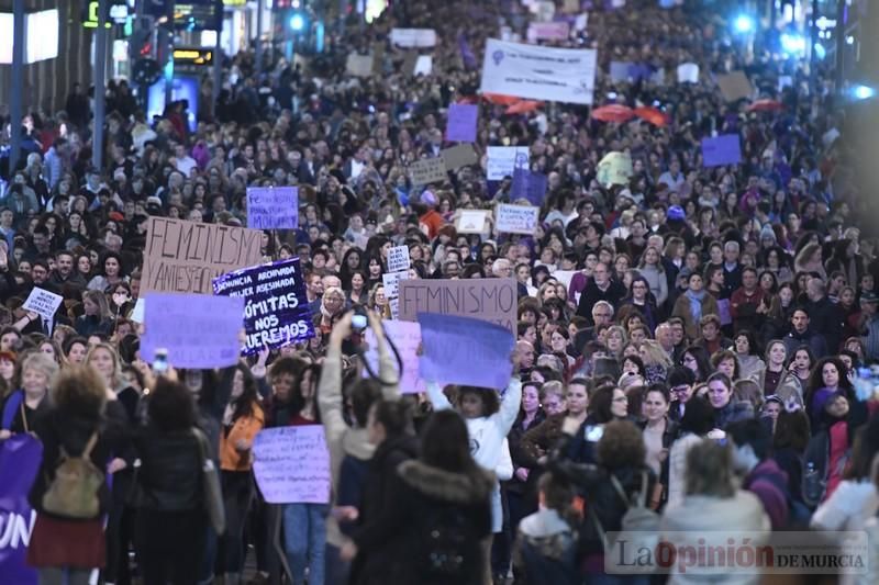 Manifestación por el Día de la Mujer en Murcia