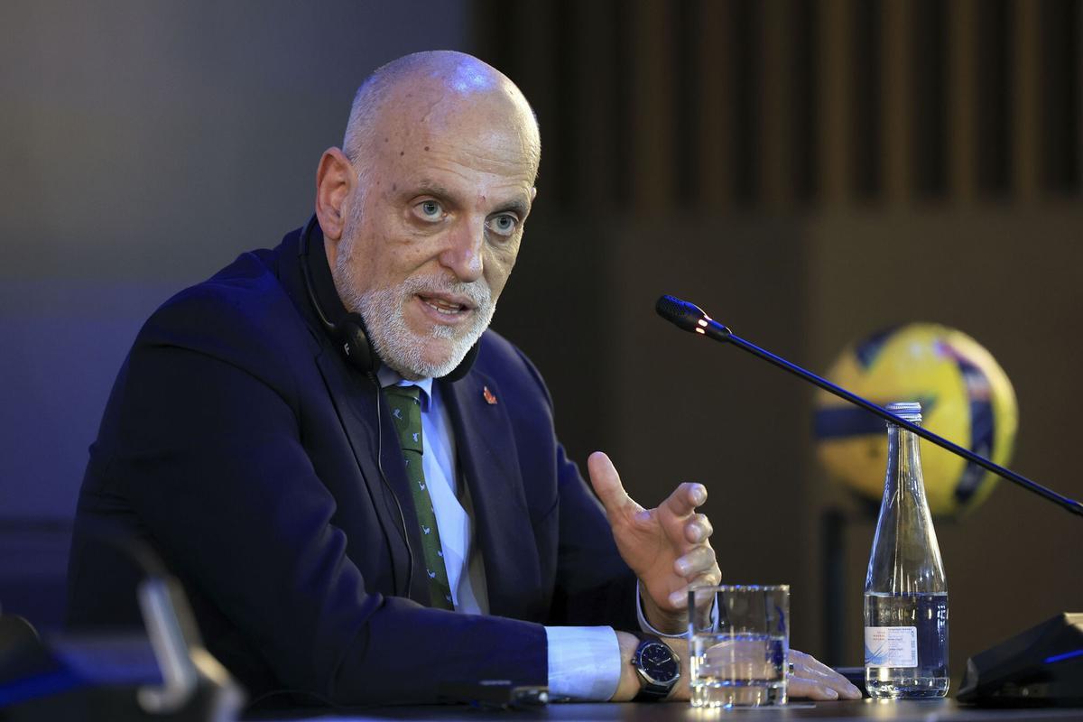 El presidente de LaLiga, Javier Tebas, en foto de archivo de Estela Silva