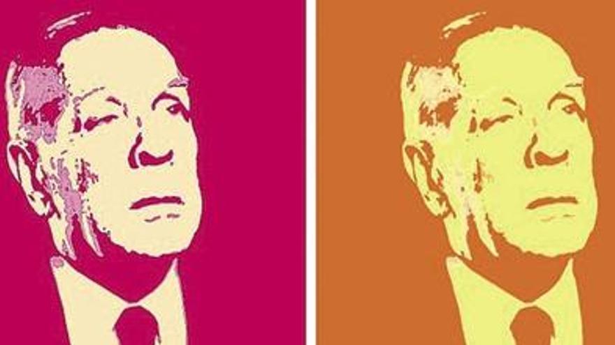 Borges, si hubiera sido retratado por Warhol.