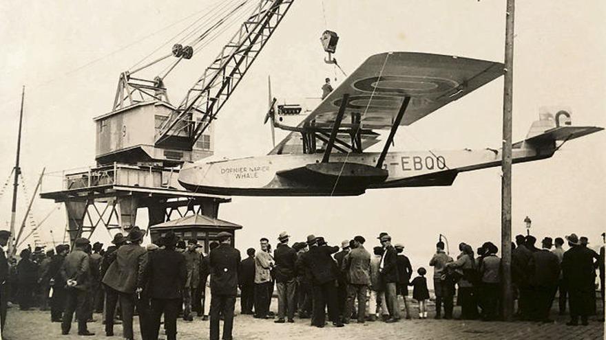 El Dornier de Courtney en A Palloza.