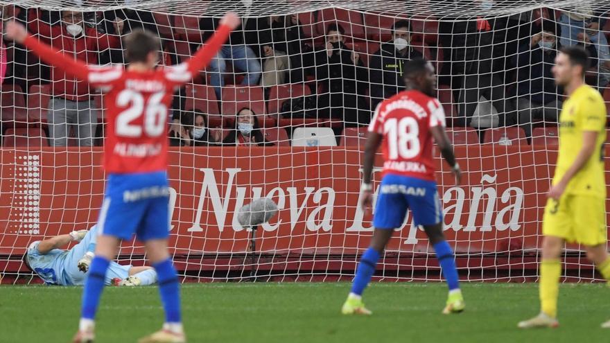 La crónica | El Villarreal se duerme y cae en la Copa ante un Sporting ramplón (2-1)