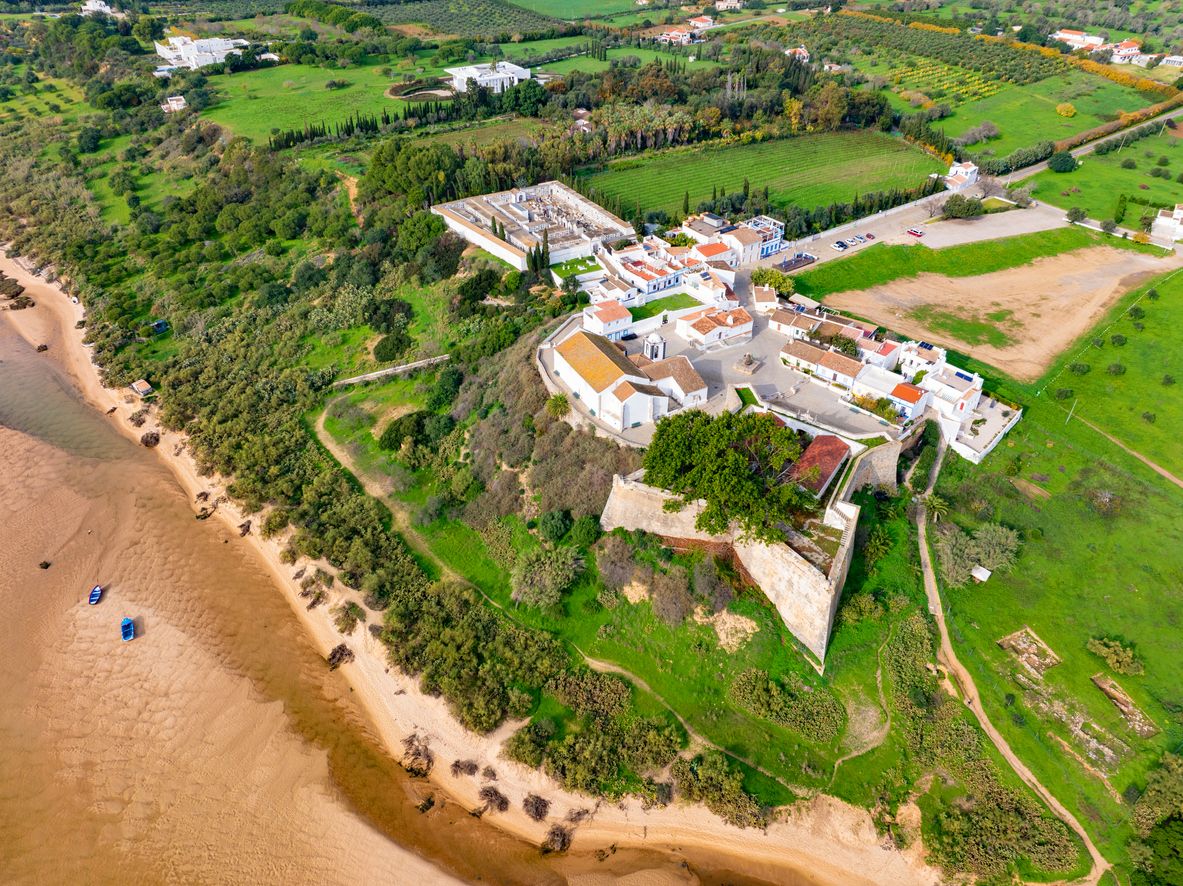 Vista aérea de Cacela Velha, en el Algarve.