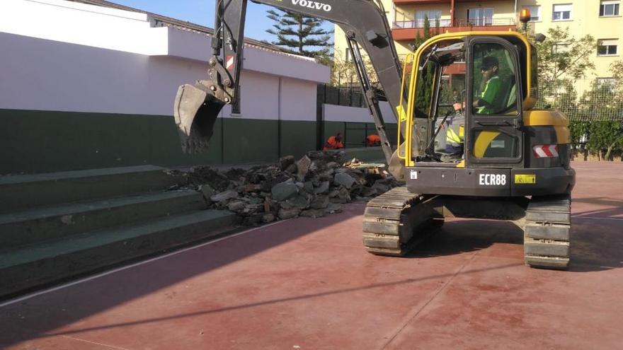 Obras de mejora en el colegio Andalucía.