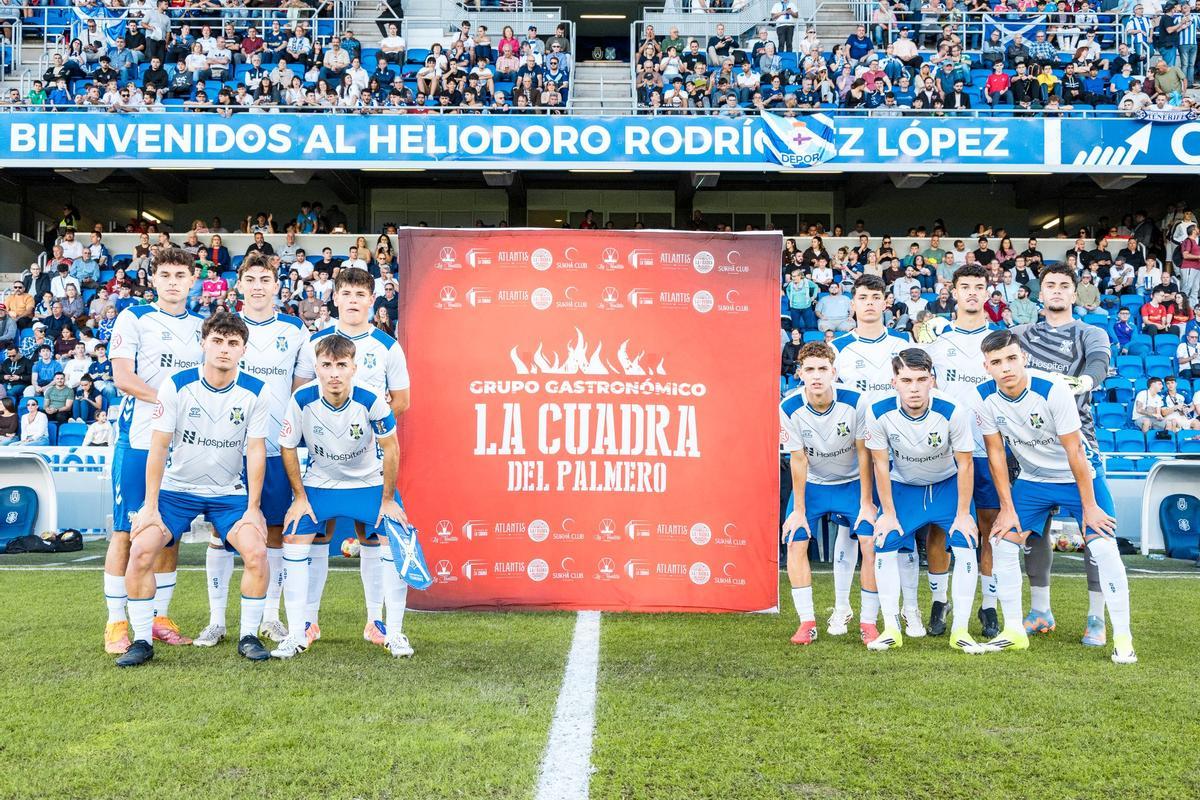 Formación inicial del Juvenil del CD Tenerife.