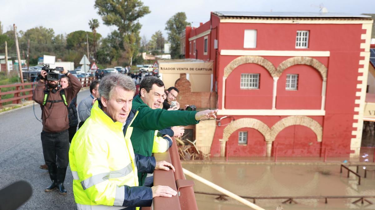 Feijóo pone a Juanma Moreno como ejemplo de gestión de emergencias y urge a aprobar ayudas: Recuperar Andalucía es prioritario