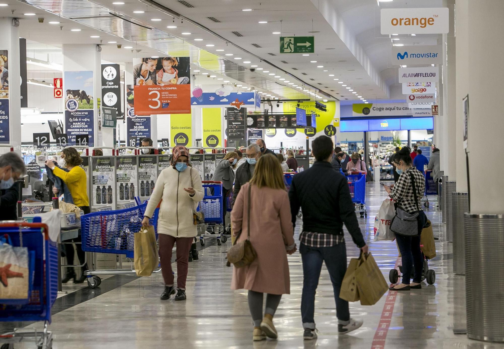 Así están los centros comerciales de Alicante este fin de semana