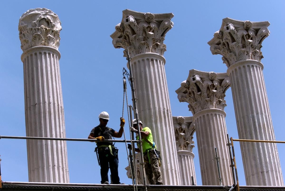 Fotogalería / Las obras del Templo Romano, al 85%