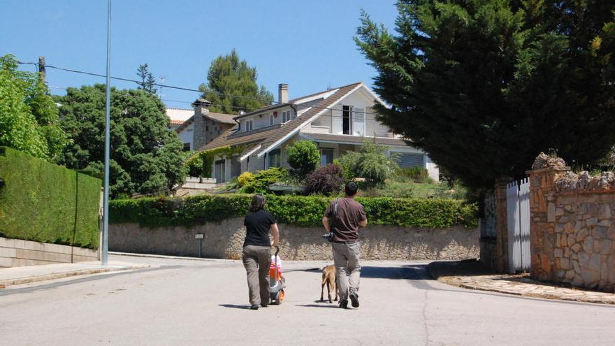 Imatge de la urbanització de Pineda, dins del terme municipal de Sant Fruitós