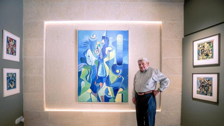 El pintor Ángel Baldovino, que con 96 años inaugura exposición en Cansalas Gallery & Art House