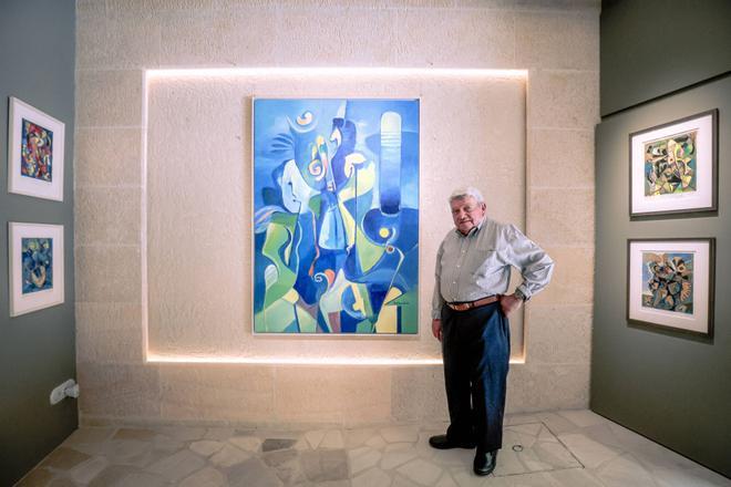 El pintor Ángel Baldovino, que con 96 años inaugura exposición en Cansalas Gallery & Art House