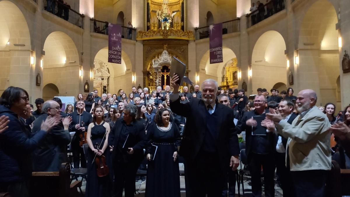 José María Vives, en el concierto del "Miserere" el pasado 10 de abril en la Concatedral de San Nicolás de Alicante