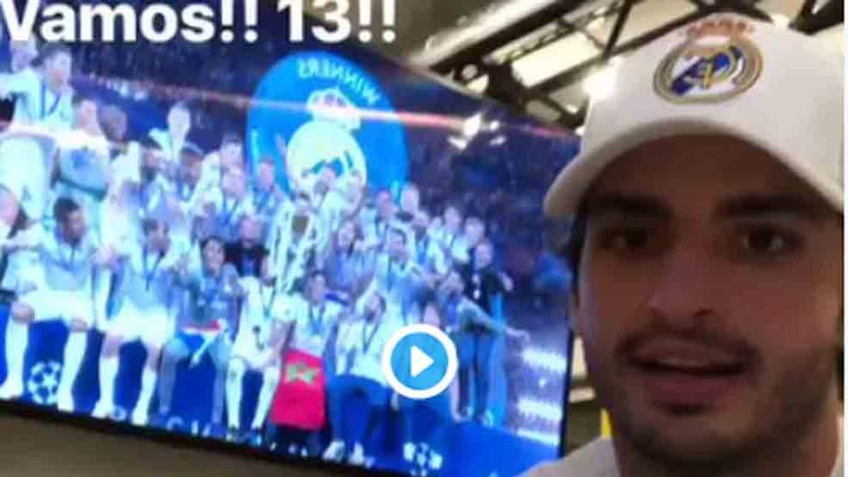 Carlos Sainz Jr. celebro el éxito en la Champions