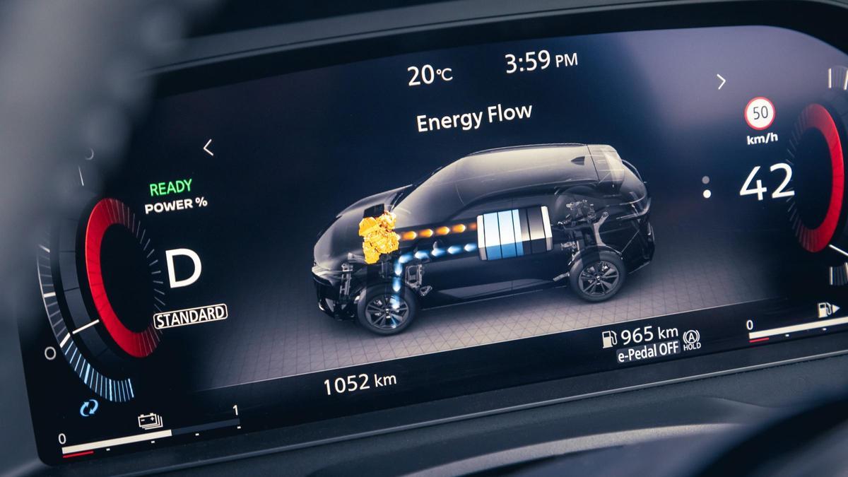 Nissan Qashqai e Power'ın enstrümantasyonu