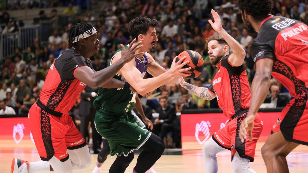 Una imagen del Unicaja - Covirán Granada, último partido antes del parón de las Ventanas FIBA.