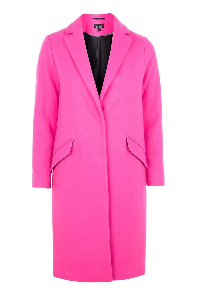 Tendencia 'pink', abrigo de Topshop (130€)