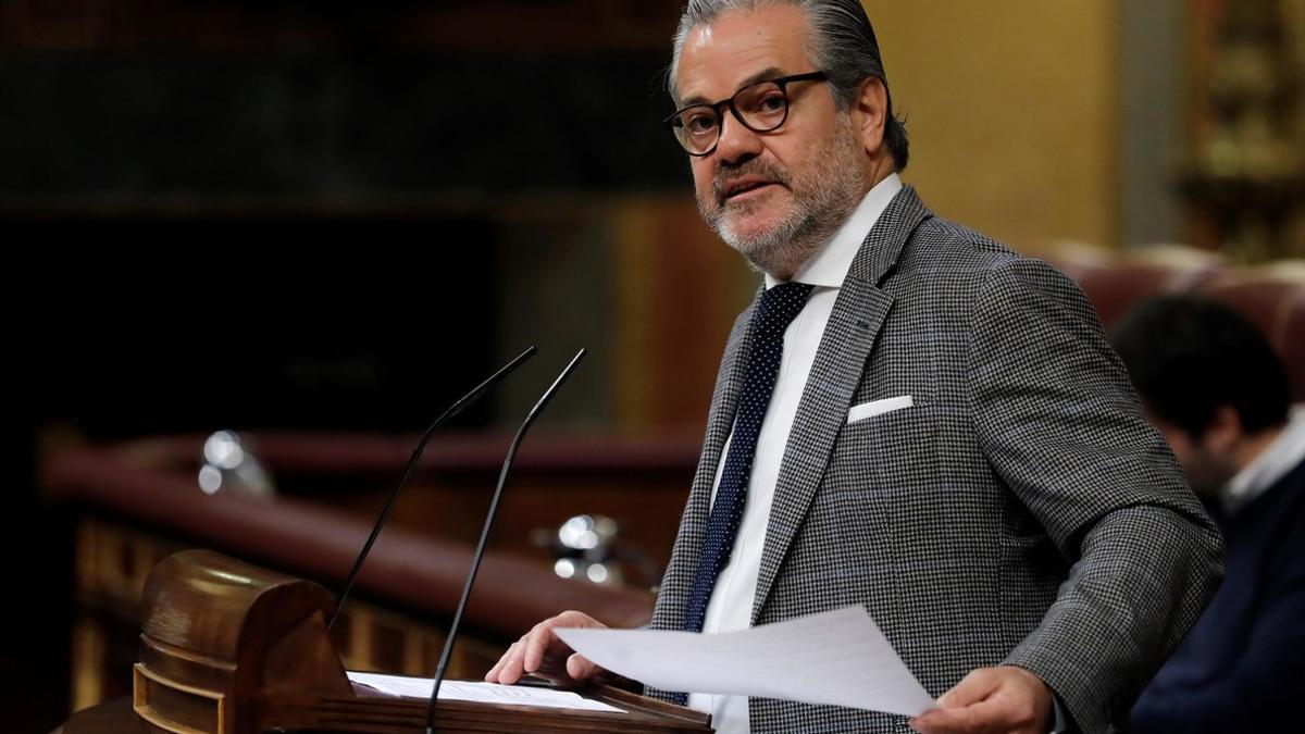 El diputado de Cs, Marcos de Quinto, en un pleno del Congreso